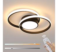 Comely Plafón LED Regulable 40 W 4500 lm - 40 cm - Cambio de color 3000-6000 K con mando - Diseño Redondo Moderno para Salón, Dormitorio, Cocina