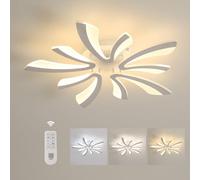 Comely Plafón LED Regulable 48 W - 5400 lm - Luz Ajustable 3000-6500 K - Diseño Acrílico 70 cm x 9 cm - Ideal para Salón, Dormitorio