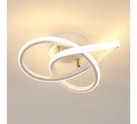 Comely Plafon LED Techo, 30W 3300LM Moderna Lámpara de Techo LED, Diseño Forma de Flor Luz de Techo Blanco Para Dormitorio Sala de Estar Comedor Pasillo, Blanco Cálida 3000K