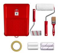 COMENSAL® Set de Rodillos 13 pcs - Rodillo Pintura - Rodillos de Pintura de Con Mango - Bandeja Pintura 2x - Pinceles/Plástico para Pintar/Cinta de Pintar - Made in EU