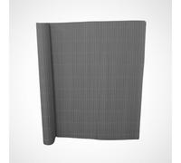 COMERCIAL CANDELA FELPUDOS Y ALFOMBRAS Cañizo PVC Doble Cara con Bridas | Estera de PVC | Resguardo Visual Intimidad para Jardín, Balcón o Terraza | Resistente Color (1,5_x_3_Metros, Gris Antracita)
