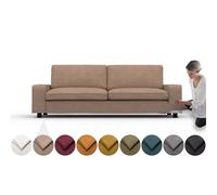 comfortly Funda para sofá cama Kivik de 3 plazas, funda de repuesto, funda resistente de 7 piezas, tela suave y duradera, lavable, fácil de limpiar y reemplazar (corona - antílope)