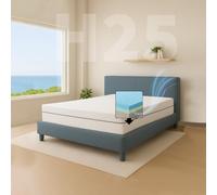 Comfy Line - Colchón individual de 80 x 200 cm de espuma viscoelástica de 25 cm de altura. A 7 Zonas Diferenciadas Ortopédico. Forro de algodón fresco y transpirable. Fabricado en Italia