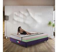 Comfy Line Colchón viscoelástico individual 80 x 200 cm, colchón americano multicapa de zonas, 35 cm de altura, colchón ortopédico para pesos extra | Colchón hipoalergénico fabricado en Italia - Mod.
