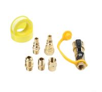 ComfyHarbor 7 accesorios de conexión rápida de propano para RV, conector de latón de baja presión para estufa de camping, calentador, parrilla, fuego, diseño de rosca a prueba de fugas