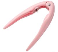 ComfyHarbor Abridor de castañas de acero inoxidable y herramienta para cascanueces, con dientes en forma de cruz, para nueces de cáscara dura, nueces, avellanas, mango ergonómico de polipropileno
