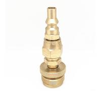 ComfyHarbor Adaptador de eliminación de propano de 1 libra, con conexión rápida de 1/4 pulgadas, rosca de cilindro desechable de latón, para parrilla portátil de barbacoa, conector seguro de manguera