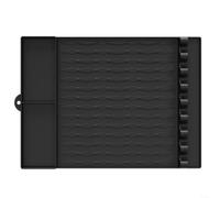 ComfyHarbor Almohadilla de silicona para parrilla, alfombrilla resistente al calor, con bandeja de goteo, para Weber, parrillas de carbón, antideslizante para protector de superficie, para espátulas