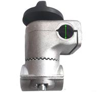 ComfyHarbor Base de fijación del acelerador de 28 mm, para motor fuera de borda para cortacésped, soporte de mango de metal, con agarre mejorado, accesorio plateado, para alimentación al aire libre