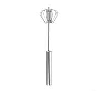 ComfyHarbor Batidor de mano semiautomático batidor de huevos de acero inoxidable, batidor manual, para masa de crema, herramienta de cocina, uso doméstico, fácil de limpiar, diseños compactos