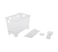 ComfyHarbor Cesta coladora para fregadero de cocina, cubo triangular de drenaje de residuos de alimentos, para una eliminación eficiente de la basura, soporte de filtro ABS reutilizable, para lavado