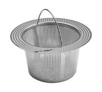 ComfyHarbor Cesta de acero inoxidable para fregadero de cocina, con asa, filtro de drenaje de malla fina, para la captura de desechos de alimentos, se adapta a fregaderos estándar de más de 7,8 cm