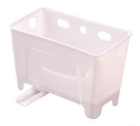 ComfyHarbor Cesta de drenaje de acero inoxidable 304, con patas, estante de vapor multifuncional, para preparación de alimentos, lavado de frutas y servir aperitivos, diseño de base elevada (blanco)