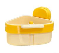 ComfyHarbor Cesta de drenaje para fregadero colgante, para filtro de alimentos de cocina, con diseño de ventosa de esquina, herramienta de colador de lavadora de frutas y verduras que ahorra espacio