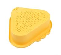 ComfyHarbor Colador de drenaje de fregadero de esquina, cesta giratoria de recogida de residuos de alimentos, con filtro de doble capa, instalación sin taladro, para cocina, ABS, 25,5 x 22 x 9 cm