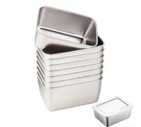 ComfyHarbor, Contenedores de acero inoxidable, almacenamiento hermético de cocina para congelar alimentos para bebés, preparación de comidas, organización de especias, apto para microondas y