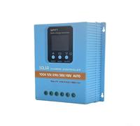 ComfyHarbor Controlador de carga solar MPPT 12V/24V/36V/48V Auto 100A pantalla LED ignífuga para luz de calle solar RV sistema de energía de techo