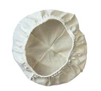 ComfyHarbor Cubierta de algodón y lino a prueba de pan, para cesta redonda y ovalada, paño de fermentación transpirable, para levantamiento de masa madre, herramienta reutilizable de estilo europeo