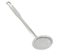 ComfyHarbor Cuchara de acero inoxidable 304 con filtro de malla fina para eliminación de grasa, separador de grasa para cocinar, colador de cuchara para freír, mango largo ergonómico antiquemaduras