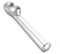 ComfyHarbor Cuchara de helado de aleación de aluminio, cuchara de fusión de bolas profundas, para postre de sandía y frutas, utensilio de cocina antiadherente de borde liso, plateado (plata)