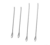 ComfyHarbor Cuchara mezcladora de mango largo de titanio puro, cuchara de bar, para café, leche, cóctel, herramienta de agitación de cocina en casa, diseño ergonómico, limpio
