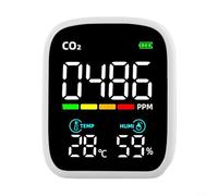 ComfyHarbor Detector de infrarrojos con sensor NDIR y pantalla LED, calidad de aire portátil para dióxido de carbono, temperatura y humedad, rango de 400-5000 PPM, (WIFI infrarrojo 3 en 1.)