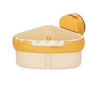 ComfyHarbor Estante de esquina para fregadero con ventosa, cesta de colador de malla de acero inoxidable, para residuos de alimentos de cocina, filtro de drenaje de descarga automática, con fuerte