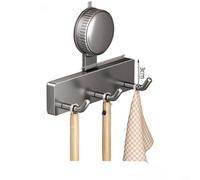 ComfyHarbor Ganchos de ventosa fuertes, para montaje en pared, sin taladro organizador de cocina, con mecanismo de giro y bloqueo, Para el soporte de utensilios ABS y TPE, para almacenamiento de baño