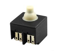 ComfyHarbor Interruptor de botón para amoladora angular, compatible con pulidora de 100 mm, pieza de repuesto de plástico y metal, corriente nominal de 250 V 6 A, temperatura de trabajo de 0 a 50 °C