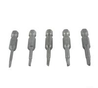 ComfyHarbor Juego de 5 puntas de destornillador de cabeza triangular, seguridad TA1.8-TA3.0 para puntas de destornillador Torx, 50 mm de longitud de vástago hexagonal de aleación de acero