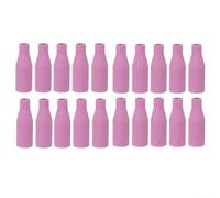 ComfyHarbor Kit de 20 boquillas de antorcha de soldadura MIG para MB14 MB15 AK14 AK15, accesorios de boquilla de gas de loza rosa compatibles con LUX Merkle GYS Telwin EWM