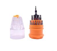 ComfyHarbor Kit de destornilladores de precisión 31 en 1, para Torx hexagonal plano para puntas Phillips, caja portátil de acero 45#, para portátil, herramienta de mantenimiento de electrodomésticos