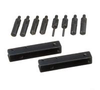 ComfyHarbor Kit de extensión de accesorios de pinza 4100-0044 con puntas de acero de aleación endurecido de 4 puntos y tornillos para expansión de medición de profundidad, compatible con DIAL y