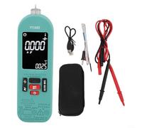 ComfyHarbor Multímetro digital FY168S, medidor inteligente antiquemaduras de rango automático para reparación eléctrica, 400 mAh tipo C recargable, voltaje sin contacto, sonda de temperatura 0-1000C