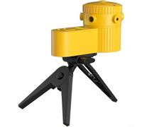 ComfyHarbor Nivel óptico giratorio con trípode, proyector 4 en 1 para líneas de punto/vertical/horizontal/cruzado/tierra, burbuja de doble eje con retroiluminación LED, ajustable (negro)