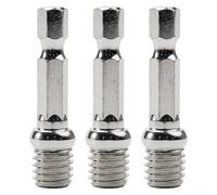 ComfyHarbor Paquete de 3 adaptadores de portabrocas M10 con vástago hexagonal de 1/4 pulgadas, varilla de conexión de metal para discos de pulido, almohadillas de lijado y extensiones de taladro