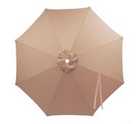 ComfyHarbor Parasol rectangular impermeable de 7 pies para exteriores, para playa, piscina, sombrilla inclinable, tela de repuesto gris (azul y blanco)