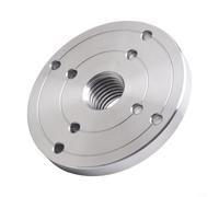 ComfyHarbor Placa frontal de torno de madera de acero rosca 1-8TPI, brida mecanizada para un giro suave, tamaño opcional de 2/3/4 pulgadas para bricolaje y taller profesional (4 pulgadas)