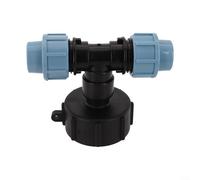 ComfyHarbor S60X6 para conector adaptador de tanque IBC, rosca gruesa a 20/25/32 mm PE accesorio de tubería para manguera de jardín y tanque, accesorio de tapa de tanque de agua de plástico (salida en