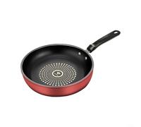 ComfyHarbor Sartén de hierro fundido de 24 cm con base plana y mango resistente al calor, no apto para superficie para cocinar panqueques, huevos y desayunos, compatible con cocinas de inducción y gas