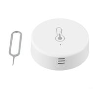 ComfyHarbor Sensor inteligente de temperatura y humedad para Tuya, para detector inalámbrico Zigbee 3.0 con alarma de sirena, control remoto por aplicación para conexión de CA doméstica, uso
