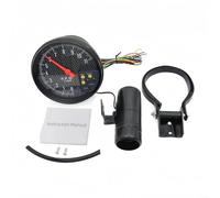 ComfyHarbor Tacómetro de coche de 5 pulgadas con cara de fibra de carbono, indicador de pantalla LED de 12 V con retroiluminación colorida, para motores de 1 a 8 cilindros, ajuste