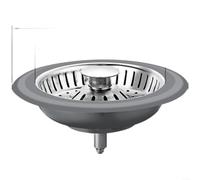 ComfyHarbor Tapón de drenaje de fregadero de acero inoxidable, filtro de fregadero de cocina tipo prensa con anillo de sellado de silicona, cesta de drenaje rápido para fregaderos de cocina, uso en