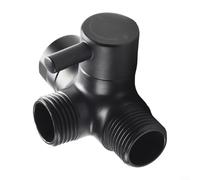 ComfyHarbor Válvula desviadora de ducha de 3 vías, divisor de adaptador en T de latón G1/2 para cabezales de ducha de mano y fijos, conector de grifo de baño de alta presión con mango de metal