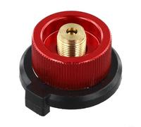 Comgooldool Adaptador convertidor de recipiente de gas para tanque largo de butano a estufa plana, aleación de aluminio y cobre para camping, accesorio de cocina con apagado automático para senderismo