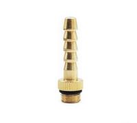 Comgooldool Conector adaptador de estufa de gas de cobre para válvula de tanque plano a tubo de goma, herramienta de cabeza de conversión de quemador de camping, accesorio de cocina portátil de 49 x