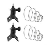 Comgooldool Soporte de pared para exteriores 2 unidades para EufyCam 2C 3C | Giratorio de 360 grados, inclinación de 90, bloqueo de ángulo seguro, se adapta a eufycam 1/2/3/Pro, incluye 8 abrazaderas de