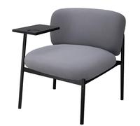 COMHOMA Sillón de Relax Moderno con Patas de Metal, sofá Individual para salón, Dormitorio, jardín, Color Gris