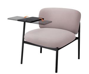 COMHOMA Sillón de Relax Moderno con Patas de Metal, sofá Individual para salón, Dormitorio, jardín, Color Lila