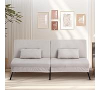 COMHOMA Sofá Cama con función de Dormir - Funda futón Convertible - Sofá esquinero - Sofá de Invitados de 3 plazas - con Respaldo Ajustable de Pana, Color Beige